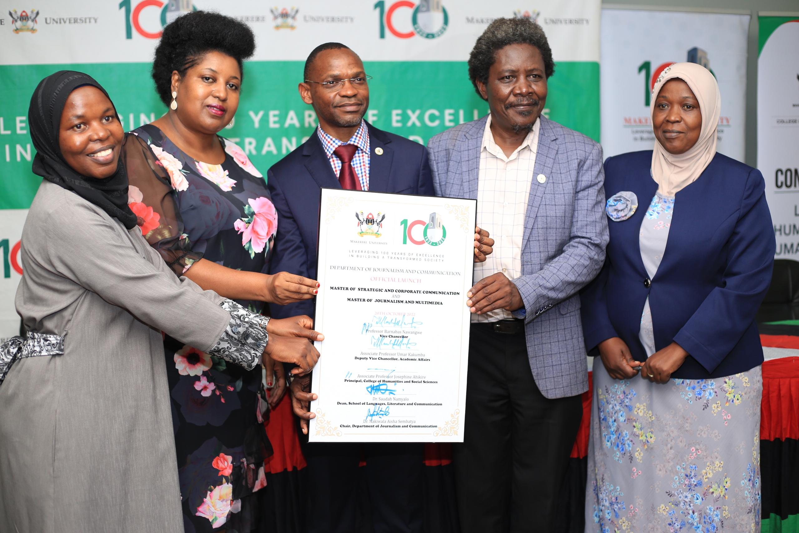 Makerere University Department of Journalism and Communication launches two new masters courses